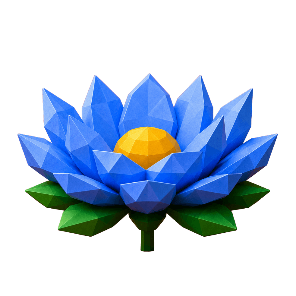 Blue Nelumbo lotus